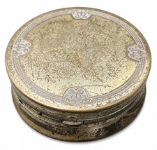 Vintage Melba Silver Plated Double Compact 2.5