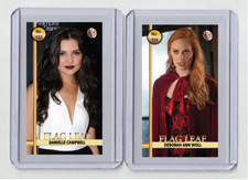 Deborah Ann Woll rare MH Flag Leaf #'d x/3 Tobacco card no. 154 picture