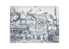 1930 Boston North End Italian Saints Day Feast (2) Original Glass Negatives OOAK picture