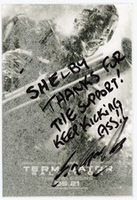 Greg Plitt (Fitness Model) ~ Signed Autographed Terminator Photo Card ~ JSA LOA picture