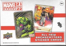 2021-22 Marvel Annual Trading Cards Blaster Box Backscatter Humble Beginning SFC picture