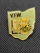 Vintage VFW Lapel Pin Ohio 1991 - 1992 Veterans of Foreign Wars ~ Ships FREE picture