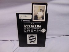 Vintage Cardboard display Ad Old Mystic Soap n Shave Cream Sign Barbers Guild picture