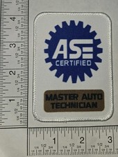 ASE Certified Master Auto Automobile Technician Printed Heat Sealed Patch picture