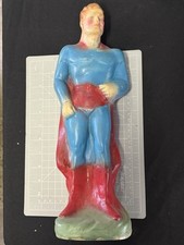 1940’s Chalkware Superman 15” RARE In Very Good Condition Central Park 1942 picture