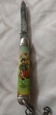 Scottish Piper Mini Folding Knife Never Cleaned 1950's picture