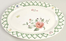 Pfaltzgraff Garden Trellis Oval Serving Platter 936868 picture