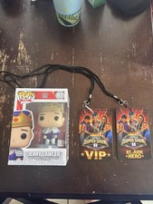 Funko Pop WWE Jerry Lawler #97 W/ Lanyard From last show W/ Bill Dundee picture