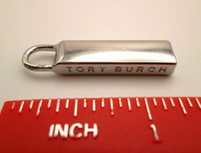TORY BURCH replacement handbag, wallet  zipper pull silver tone, 1  1/4