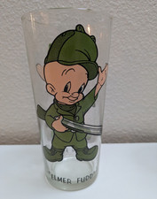 Pepsi Collector Series 1973 Warner Bros. Elmer Fudd Clear Glass Cup picture