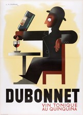 Dubonnet Vintage Ad Poster - Art Deco by A.M. Cassandre (1932) 🍷 24x36” picture