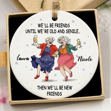 Personalized Best Friend Ornament, Besties Ornament, Friendship picture