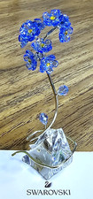 🌸 Swarovski Crystal 2025 Florere, Blue Forget - Me - Nots Flower Figurine, NIB picture