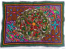 Shipibo Native Hand Embroidery aya Visions textile 22