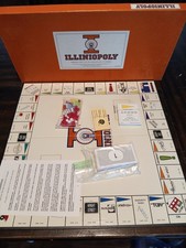 Illiniopoly Board Game 1986 University of Illinois  Monopoly Complete New picture