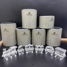 Swarovski Crystal Train Set (Larger Set) When We Were Young w Boxes COAs 6 Piece picture