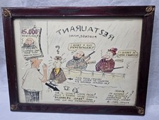 Vintage 1956 Cartoon Illustration 
