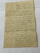CIVIL WAR OFFICER LETTER OCTOBER 1863 REGIMENT NEWS AND CAMP LIFE PHILADELPHIA picture
