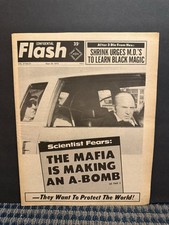 1973 Sept 25th Confidential Flash Newspaper, Mafia Making A-Bomb  (VRN10B picture