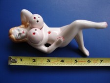 Vintage Naughty Naked Lady Boobs Breasts Salt Pepper Shakers Japan Full Body NOS picture