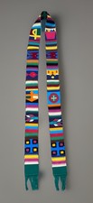 Guatemalan Hand Woven Textile Clerical Priest Clergy Vestment Stole 116” Great picture