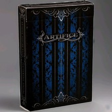Blue Artifice V1 Playing Card Deck Ellusionist Borderless New Sealed  picture