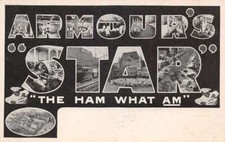 Armour's Star Meat Packing Factory Butcher Large Letter Ad Postcard AA80898 picture