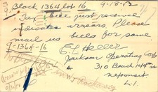1952 Postal Card Jefferson 1c Revalued 2c Brooklyn to Kew Gardens Tax Bill picture