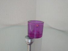 Iittala Kivi Amethyst Tealight Candle Holder Marimekko 2.4in Rare Glass picture