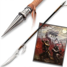 Kit Rae Ellexdrow War Spear with Art Print | Fantasy Design | 70 1/2