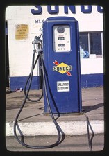Photo:Mount Carmel Indiana 1979 Sunoco Gas Pump Unleaded Gasoline Station picture
