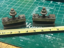 MACHINIST HmDrcB1 TOOL LATHE MILL Lot of 2 Quick Change Lathe Tool Holders AXA picture