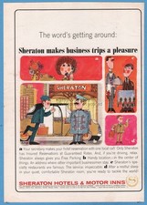 1965 Sheraton Hotels Motor Inns Pinkney pop art vintage print ad picture