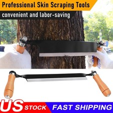 10In Felled Draw Shave Knife Straight Draw Knife Woodworking Debarking Bark Tool picture