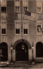 Historic Teller House Central City CO 1860 Flag 33 Stars Vintage Postcard picture
