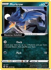 Murkrow : SWSH12 Reverse Holofoil - 106/195 Near Mint picture