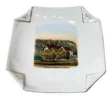 POCONO FARM - MATAMORAS PA Pennsylvania Souvenir ANTIQUE CHINA TRINKET DISH picture