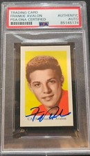 1962 Dutch Gum Star CA Set Frankie Avalon #CA186 f5h SIGNED PSA SLAB RARE picture