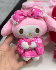 Sanrio My Melody Pink Sakura Kimono Charm Plush Doll Gift Kids Toy picture
