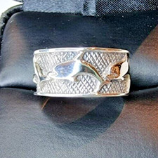 CHERYL WADSWORTH 925 STERLING SILVER DOLPHINE RING SIZE 7 picture
