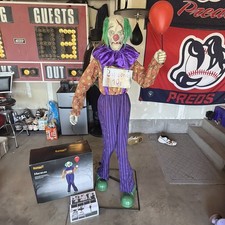 Spirit Halloween Heckles The Sad Clown W/ Animated Balloon Lifesize Animatronic picture