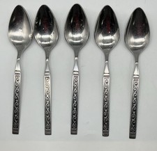 Oneida 1881 Rogers Stainless - SPANISH COURT - Teaspoons Set of 5 - Vintage picture