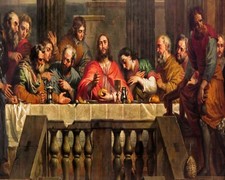 Catholic print picture-  LAST SUPPER SH3  -   8