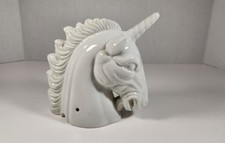 VINTAGE  I.W RICE CERAMIC UNICORN TABLE NIGHTLIGHT BASE ONLY JAPAN  picture