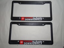 Pair of Toyota of Downtown LA Los Angeles License Plate Frame Dealership picture