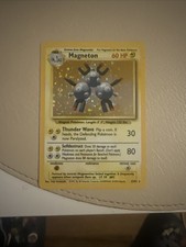 Pokémon Magneton Base Set (Unlimited) Holofoil Card 9/102 UNGRADED picture