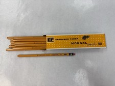 NOS Eberhard Faber Mongol 482 No 2 Pencils One Dozen 12 UNSHARPENED in Box USA picture