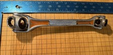 Vintage J.H. Williams No. 1999 Multisocket 8-in-1 Dog Bone Wrench - USA Made picture