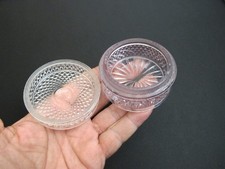 Vtg Jewelers/Watchmaker Movement Glass Cup+Lid Dust Free Cover Antique Rare Tool picture