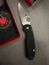 Spyderco Para 3 Manual Compression Lock Pocketknife - Black G10 CPM S45VN picture